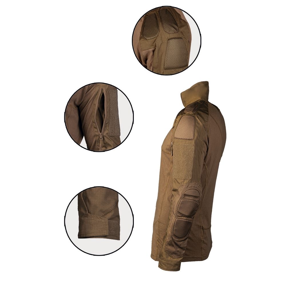Тактическая рубашка Mil-Tec CHIMERA Combat Dark Coyote Фото 2
